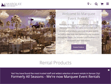 Tablet Screenshot of marqueerents.com